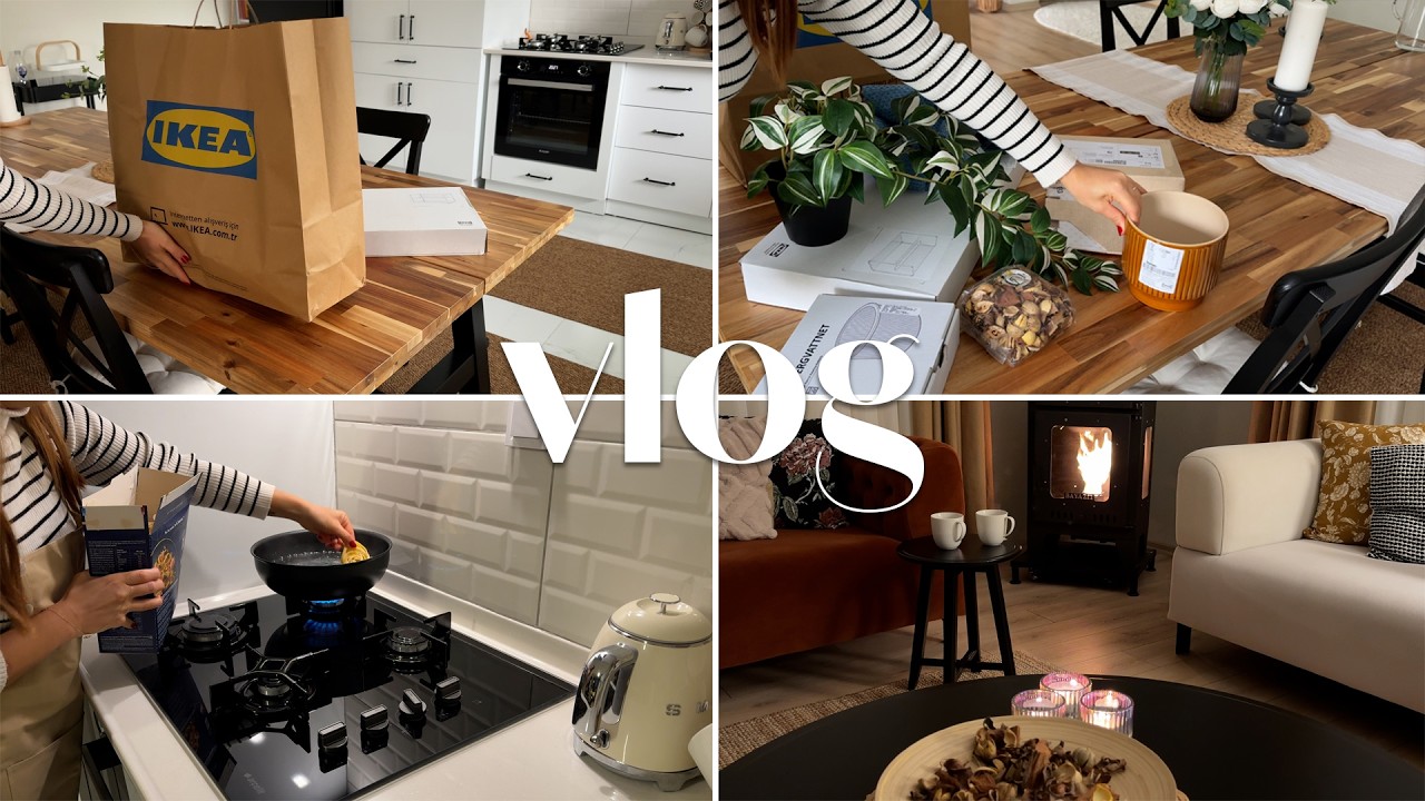 ДОМ VLOG🏡 | Мои покупки декорации из Ikea🛍️ | Паста с кремом🍝 | Спокойный зимний день☁️