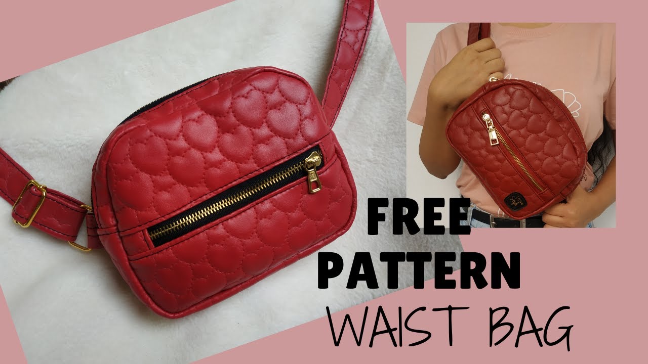 WAIST BAG (FREE PATTERN )LINK Canguro (Molde gratis) - YouTube