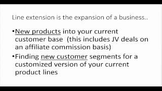 Growth by Line Extension