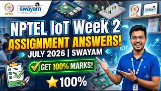 NPTEL Introduction To Internet Of Things Week 2 Assignment Answers 2026 | July SWAYAM Get 100% Marks