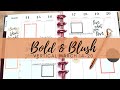 Plan with me//Bold & Blush// Vertical Spread!! 🧡🧡