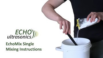 EchoMix Single Mixing Instructions | How to Mix Powdered UT Couplant