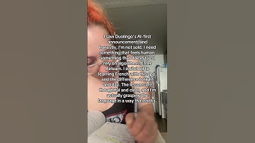 Not everything needs to be AI. Some things need a human touch,  like learning French