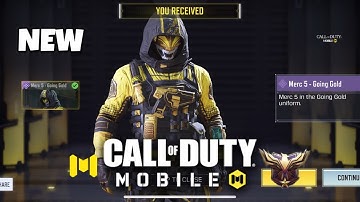 *NEW* FREE MERC 5 - GOING GOLD SKIN UNLOCKING ON COD MOBILE!!! - Milton37LiveGaming
