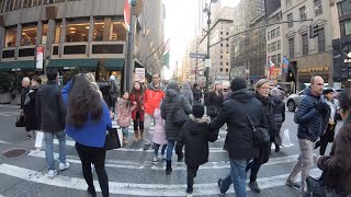 ⁴ᴷ⁶⁰ Walking NYC (Narrated) : 5th Avenue from 59th Street to 42nd Street (November 8, 2019)