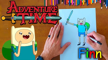 How to draw FINN from Adventure Time - The BEST easy step-by-step tutorial