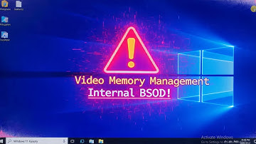 How to Fix Video Memory Management Internal BSOD in Windows 11