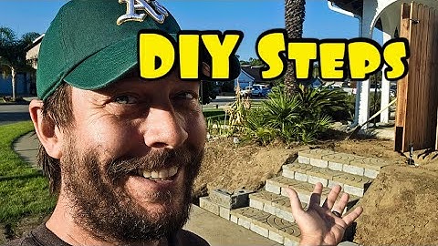 Building Paver Steps Up To The Patio