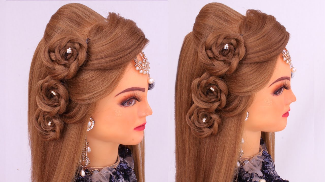 Navratri Hairstyle L Open Hairstyles L Wedding Hairstyles L Sehar Hayat  navratri-hairstyle-l-open-hairstyles-l-wedding-hairstyles-l-sehar-hayat