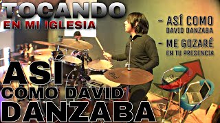 Video voorbeeld van "Así Como David Danzaba | Me Gozaré | Tocando En Mi Iglesia!! | 🥁🎶🎧"