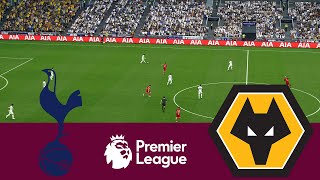 Tottenham Hotspur 1 vs 2 Wolves Premier League 23/24 - Video Game Simulation PES 2021