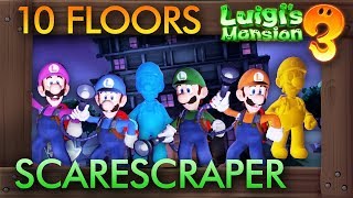 Luigi's Mansion 3 -  Scarescraper 10 Floors Co-Op Walkthrough