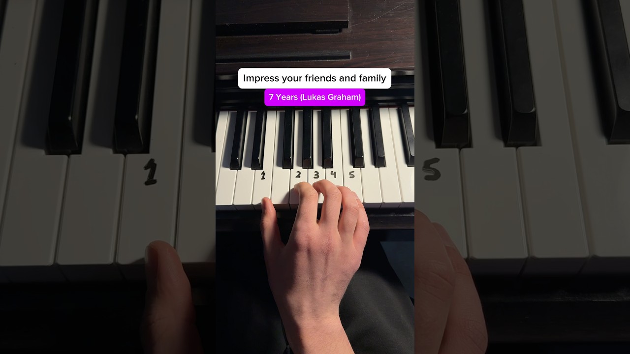 7 Years by Lukas Graham (learn piano with flowkey - link in bio) #piano #pianomusic #pianotutorial