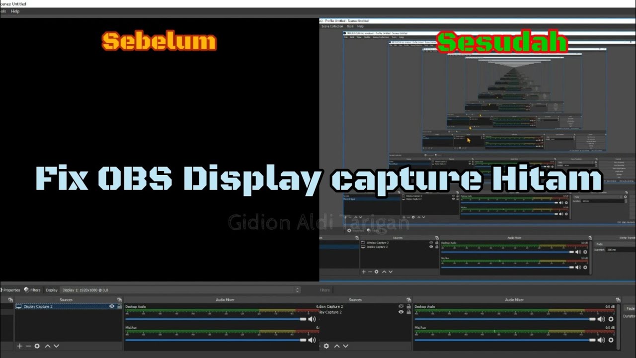 TUTORIAL #2 | CARA MENGATASI OBS DISPLAY CAPTURE GELAP