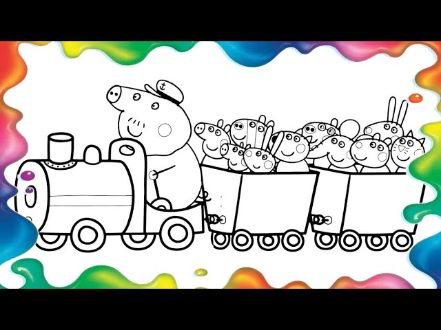 Desenhar E Colorir Peppa Pig Como Uma Fada Do Dente 🐷🦷💰 Desenhos Para  Cr