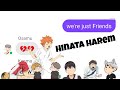 Haikyuu lyric chat: F.R.I.E.N.D.S lyric prank (Hinata harem)