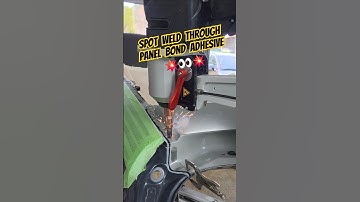 Spot Weld Through Panel Bond Adhesive #autobody #autorepair #shorts #viralvideo #autotechnician
