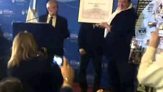 Entrega De Mención Honorifica Al Guinness Emilio Scotto En Honorable Senado De La Nación Argentina
