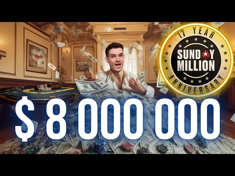 Видео: 1 000 000$ за первое место в турнире по покеру. Разбор финального стола SundayMillion