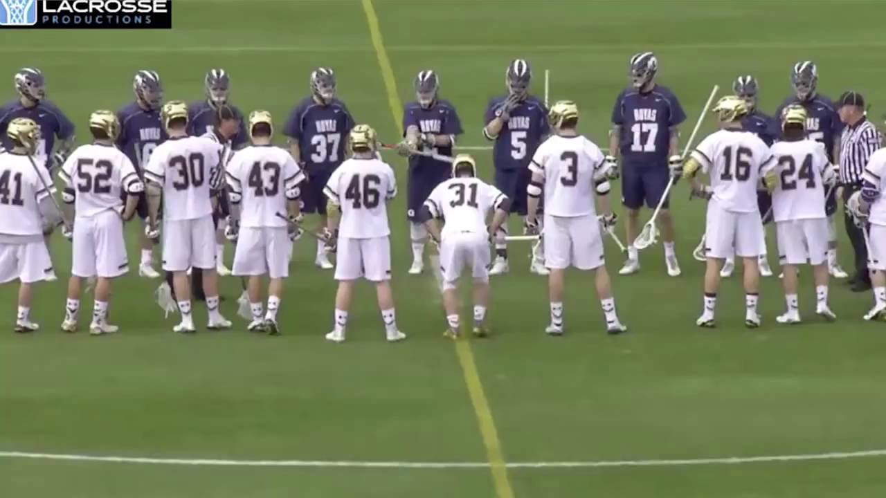 Notre Dame vs. Men's Lacrosse Highlights YouTube