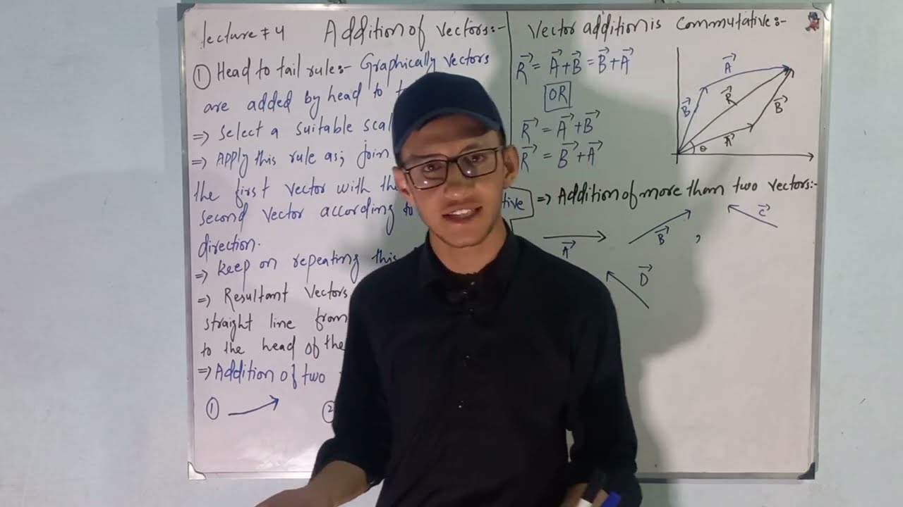 Addition of the vectors|| Head to tail rule|| addition of More than two vectors|| class 11 physics||