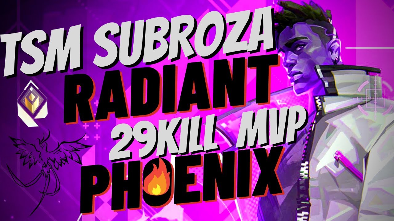 TSM SUBROZA RADIANT MVP PHOENIX GAMEPLAY - VALORANT