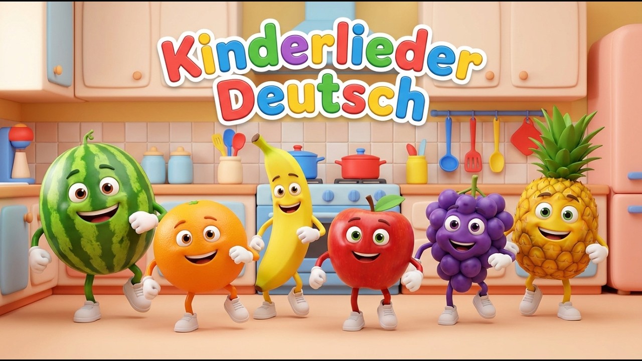 🍌 Früchte lernen auf Deutsch! 🎓 | Kinderlieder Zum Mitsingen Kompilation