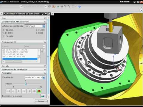 JANUS ENGINEERING - Simulation ISO machine Mikron HSM600U - Unigraphics NX7.5