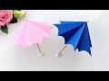 How to make a paper Umbrella that open and close//Very Easy