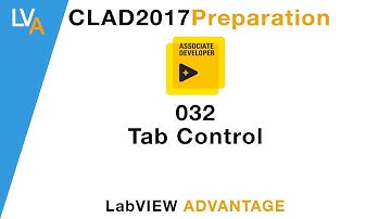 LabVIEW CLAD 032 Tab Control