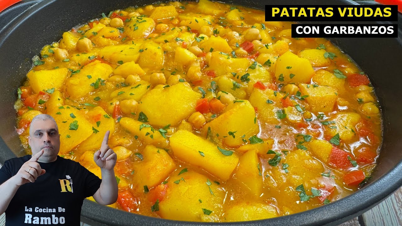 Patatas a lo Pobre con Garbanzos o Papas Viudas 😍 ¡UNA DELICIA DE GUISO!