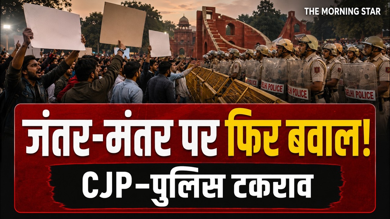 जंतर-मंतर पर फिर भड़की हिंसा! प्रदर्शनकारियों और पुलिस में झड़प