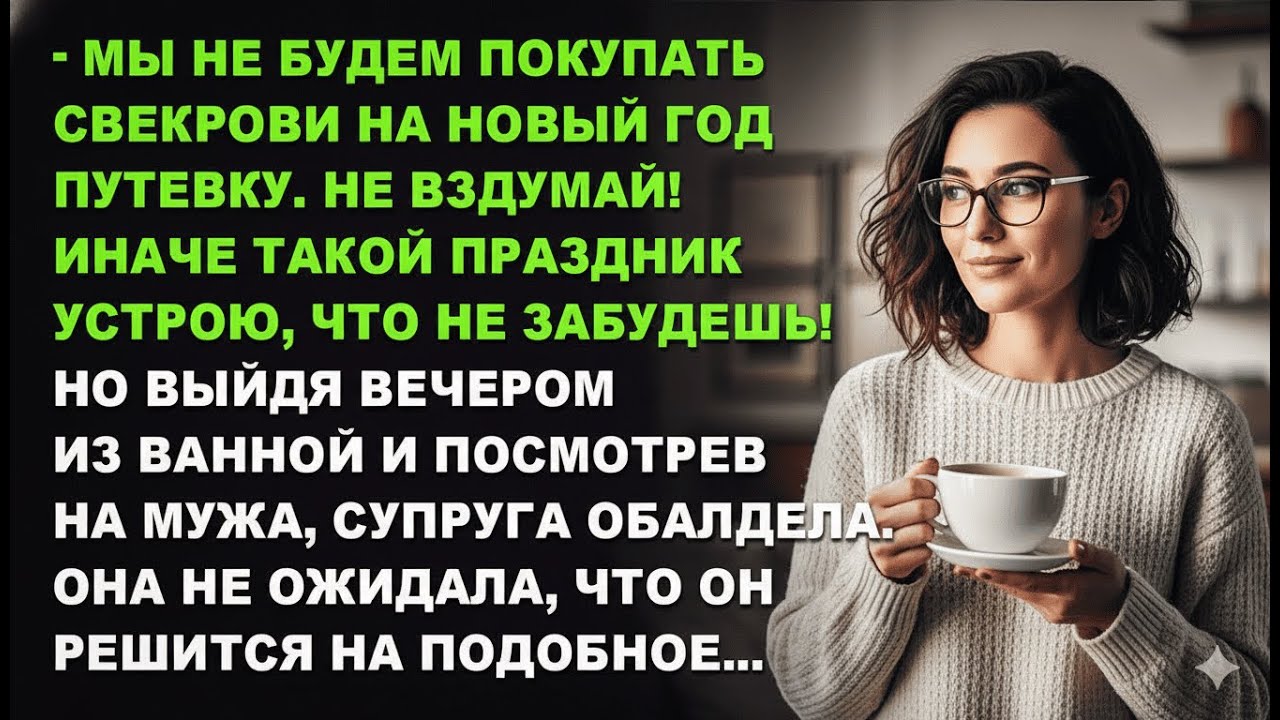 На Новый год свекрови путевку не дадим — и праздник будет такой, что запомнится навсегда!