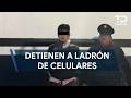 Detienen a presunto ladrón de celulares en la avenida Zaragoza en Monterrey
