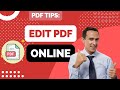 How to edit pdf online using browser