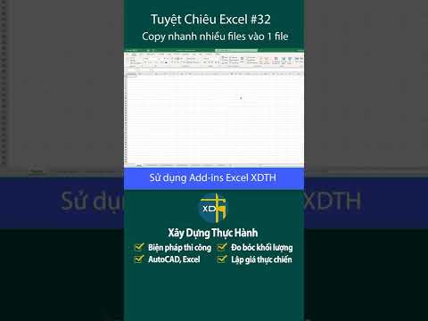 Mẹo copy nhiều files vào 1 file Excel mà không cần mở file | Mẹo thủ thuật Excel #32