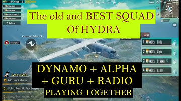 The BEST SQUAD OF HYDRA - DYNAMO, RADIO, GURU, ALPHA PLAYING TOGETHER | #Alpha #Dynamo