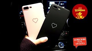 Black heart phone case for iPhone - Aliexpress unboxing (Quick Look) screenshot 5