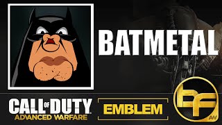 COD Advanced Warfare Emblem Tutorial #123 - Batmetal