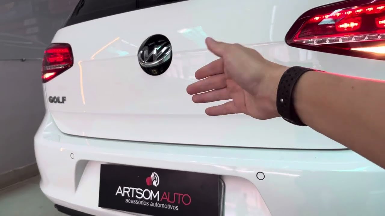 VW Golf TSI 2015 - Apple CarPlay na MIB1 + Carregador por indução e Câmera original logo- ArtsomAuto