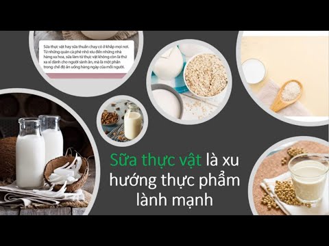 Video Sữa thực vật là xu hướng của thực phẩm lành mạnh thay... - youtube