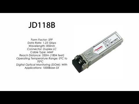 JD118B | HP compatible 1000Base-SX 850nm 550m SFP