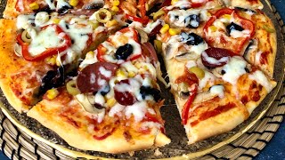 Asla bir dilim yetmeyecek😍 Hazırlara rakip enfes #pizzatarifi #dominospizza #keşfetteyiz #kahvaltı