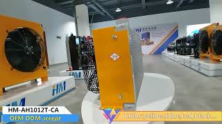AH1012 double fans hydraulic oil cooler for bitcoin mining, to solve the heat problem