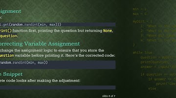 Resolving the Print() Misstep: How to Properly Assign Variables in Python While Loops
