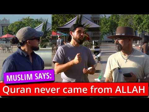 Muslim admits this, then realized he's talking to Christians