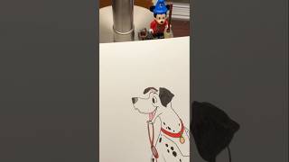 How to draw Disney characters: Pongo from #101dalmatians #howtodraw #shorts #disney #animation