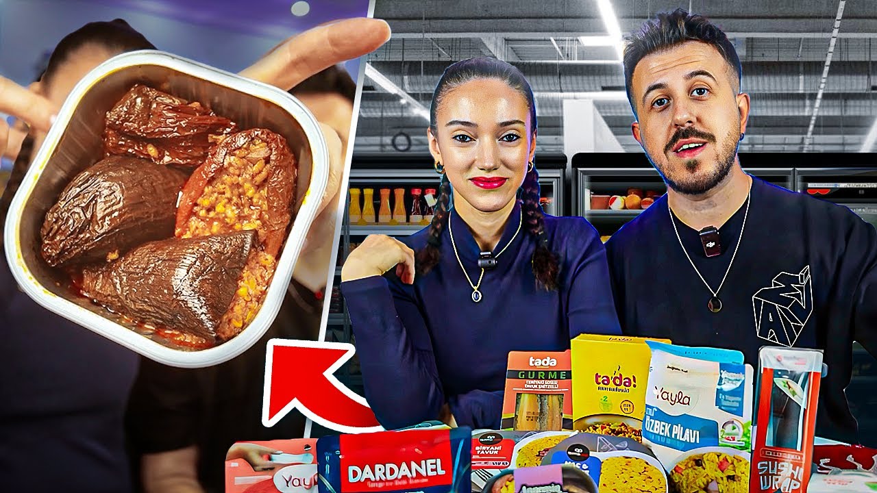 MARKETTEKİ BÜTÜN HAZIR YEMEKLERİ YEDİK