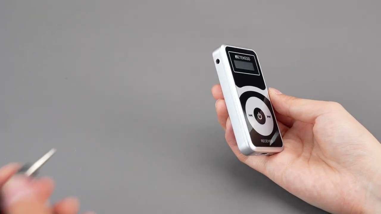 Retekess T130P/T131P 無線ガイドシステム 最新アップグレード版本 送信機*1+受信機*1 D型イヤホン 両耳に使用可能 長い伝送距離 ノイズ低減 自動シャットダウン