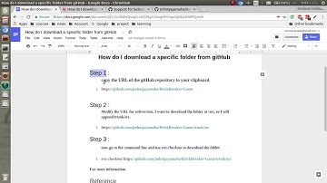 How can I download a specific folder from gitHub